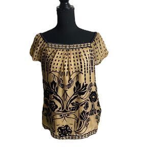 #139 HALE BOB Silk Hand Stitched Blouse